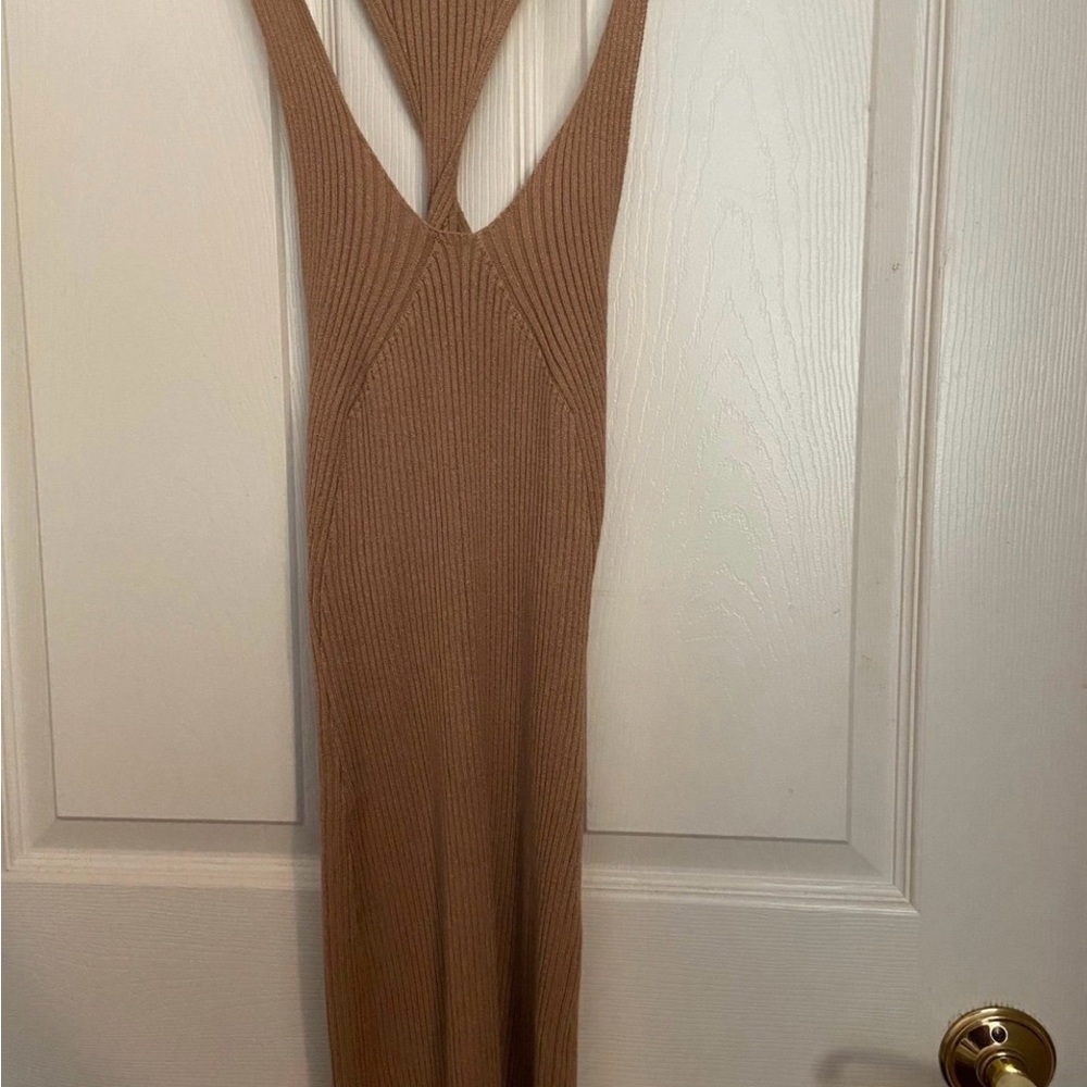 Tan Mini Dress - Picture 2 of 3